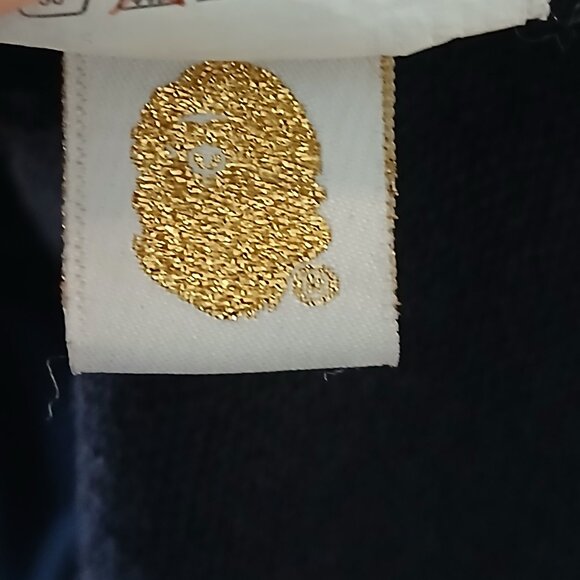 A Bathing Ape BAPE Pullover Hoodie Side Zippers Size Medium - Picture 8 of 12